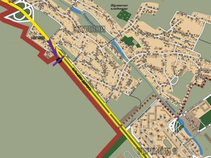 Билборд A в Киеве, 3x6  Кільцева дорога, біля готелю "Нотеl", ринку "Жуляни", нижня площина схема
