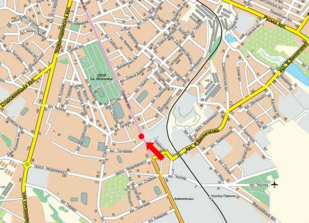 Ситилайт  в Черновцах, 1.8x1.2  Головна вул., 120, навпроти магазину "Захід", в центр схема