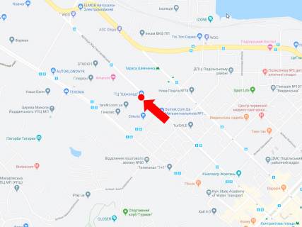 Бэклайт  в Киеве, 2.3x3.14  Костянтинівська вул., 71, біля ТЦ "Шоколад", "АТБ", з центру схема
