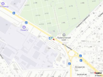 Билборд B в Киеве, 6x3  Стеценка вул., 18 (АЗС "АМІС Energy", АЗС "WOG", Ашан, Lavina mall ), в напрямку Кільцевої дороги схема