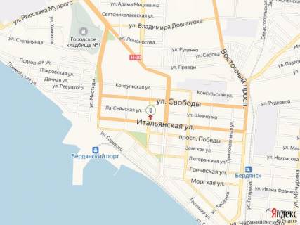 Сiтiлайт B у Бердянську Труда пр., 31Д, напротив схема