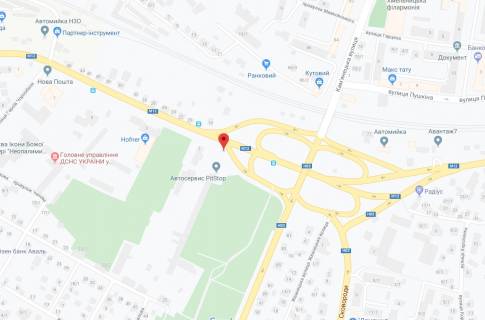 Билборд A в Хмельницком Толстого ул., 16, напротив схема