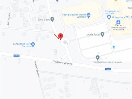Билборд + в Одессе, 3x6  Заболотного вул., ТРЦ "Рів'єра", на колі схема