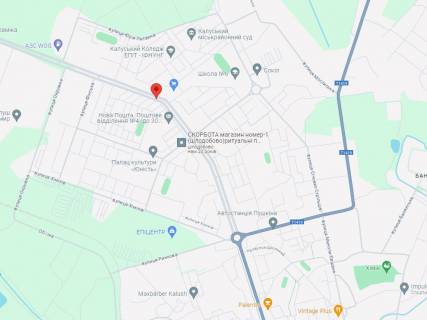 Білборд, Бігборд (Борд)  B у Калуші, 3x6  Хмельницького вул., до центру схема