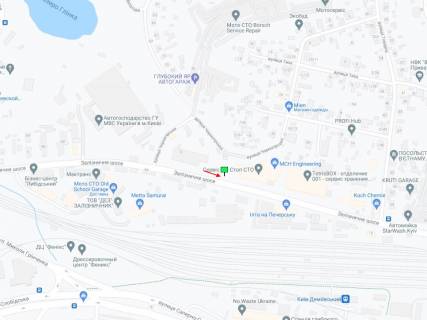 Билборд B в Киеве Залізничне шосе, 21 схема