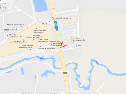 Билборд B в Харькове, 3x6  Окружна дорога, 3, авторинок Лоск, в місто схема