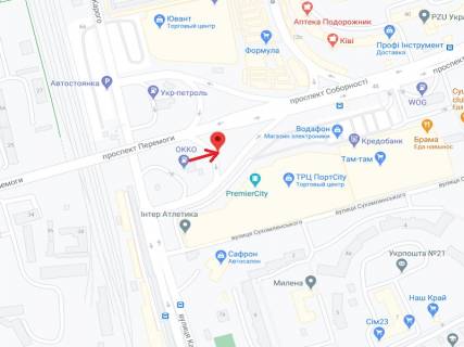 Билборд A в Луцке Собороності пр., 43 схема