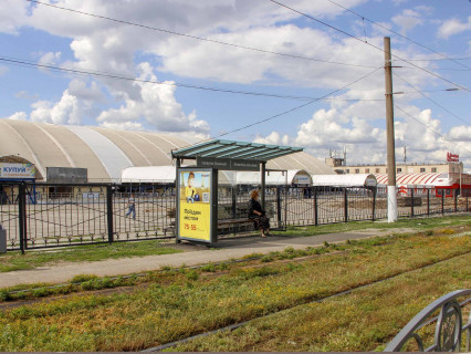 Ситилайт B в Харькове, 1.8x1.2  Павлова вул. - Тюрінська (Якіра) вул., зупинка "Сонячний пров.", з центру фото 1