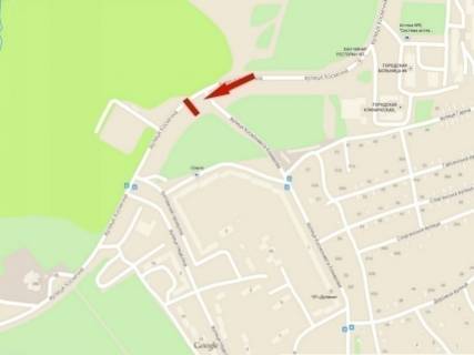 Билборд  в Днепр (Днепропетровск), 3x6  Космічна вул. - Кукурби (кол. Комарова) вул. схема