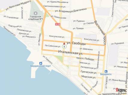 Сiтiлайт A у Бердянську Труда пр., 31Д, напротив схема