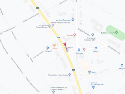 Білборд, Бігборд (Борд)  B у Краснопіллі, 3x6  Автодорога Суми-Богодухів (Р-45), 45 км-700 вліво, смт Краснопілля схема