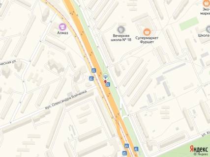 Призма A в Киеве Братиславська вул., навпроти Анатолія Солов’яненка вул. (Олександра Бойченка)., в сторону Троєщини - 215111 схема