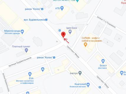 Сiтiлайт A у Миколаєві Миру пр. - Будівельників вул., 5Г схема