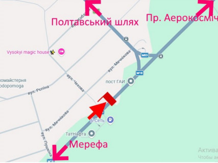 Білборд, Бігборд (Борд)  B у Високому, 3x6  Сімферопольське шосе, с. Високий, пост ДАІ, (4), в'їзд в місто, верхній схема
