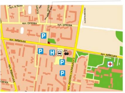 Призма A в Ровно Київська вул., 69 - 297663 схема
