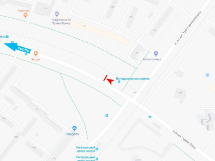 Сiтiлайт A у Харкові, 1.8x1.2  Нескорених (кол. Героїв Праці) вул., 37, зупинка "Володимирська церква", (2), з центру схема