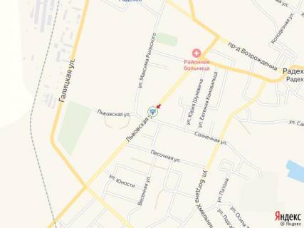 Билборд B в Васильевке Львівська вул., 31 - Сонячна вул., в сторону м. Львів схема