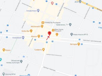 Сiтiлайт A у Миколаєві Центральний просп. (Леніна просп.)., 82А - Маріупольська вул. (Московська) схема