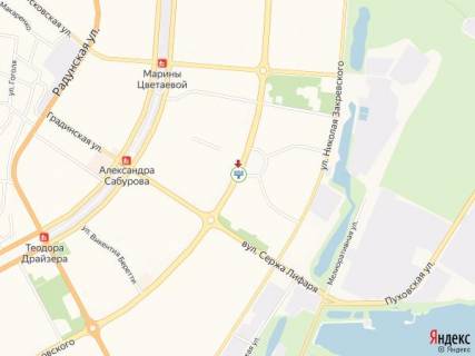 Билборд B в Киеве просп. Червоної Калини (Володимира Маяковського) 40, біля Спортлайф, ресторану KFC, в сторону Шухевича пр. (колиш. Ватутіна) схема
