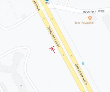Билборд B в Днепр (Днепропетровск) Запорізьке шосе вул., 38 схема