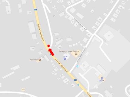 Билборд  в Ужгороде, 3x6  Собранецька вул., 180, з центру схема