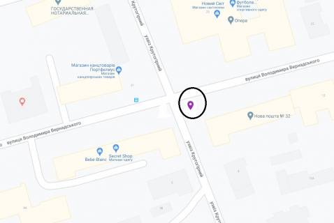 Скроллер A в Днепр (Днепропетровск), 3.14х2.32  вул. В. Вернадського (Дзержинського), біля буд. 10, біля світлофора - 169203 схема