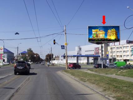 Билборд A в Луцке, 3x6  Дубнівська вул., 47 / Карпенка-Карого вул., біля АЗС "Amic", "Укрнафта", в центр фото 1