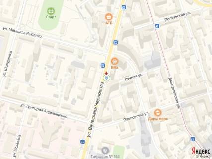 Скроллер B в Киеве Чорновола вул., 27 - Річкова вул., біля супермаркету BILLA, в сторону просп. Берестейський (Перемоги) - 228639 схема