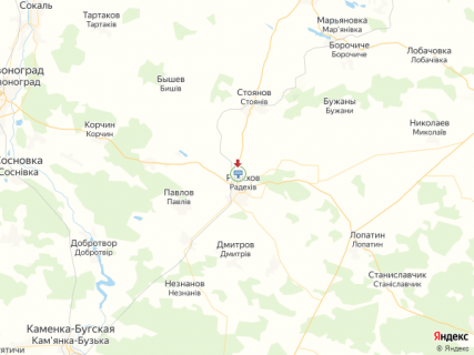 Billboard  in Radekhiv, 3x4  Trasa L'viv-Luc'k (N-17), Radehiv, Tranzitna st., na L'viv scheme