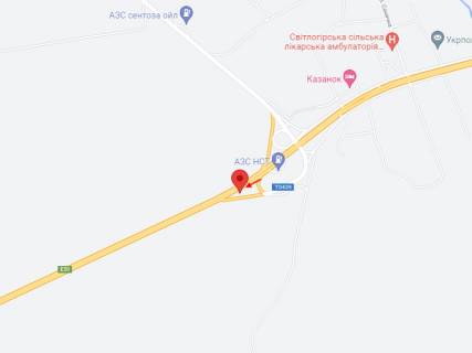 Білборд, Бігборд (Борд)  B у , , 6х3  М-30, км 923+238 (праворуч), Рух до м. Кривий Ріг, за виїздом із с. Світлогірське схема