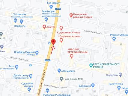 Ситилайт A в Николаеве Богоявленський просп. (Жовтневий просп.)., 338 схема