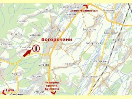 Білборд, Бігборд (Борд)   у Гуті, 3x6  с. Раковець, в сторону Гути схема