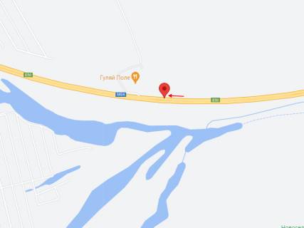 Билборд A в Новоселовке, 6х3  Автошлях Дніпро - Павлоград (М-30), біля ресторану "Гуляй Поле", рух у бік м. Дніпро схема