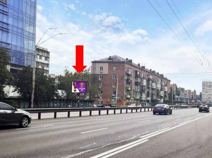 Бэклайт B в Киеве, 2.3x3.14  просп. Берестейський (Перемоги)., 13 - вул. Шолуденка, АЗС "WOG", з центру фото 1