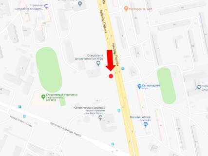 Призма A в Киеве, 3x6  Перова бул., 1, в сторону Броварського пр. - 180330 схема