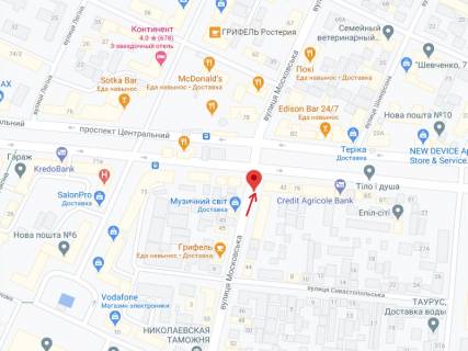 Ситилайт A в Николаеве Центральний просп. (Леніна просп.)., 77, навпроти схема