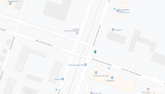 Бэклайт A в Днепр (Днепропетровск) Поля пр. (бывш. Кирова пр.), 91 - Орлика пр. (бывш. Ильича пр.) схема