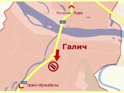 Билборд  в Галиче, 3x6  Франка вул., 9, в'їзд з боку Івано-Франківськ фото 1