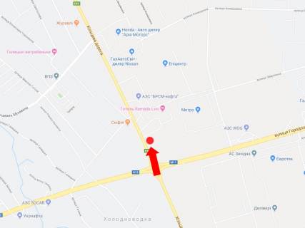 Билборд  в Львове, 3x6  Кільцева дорога, с. Зимна Вода, біля супермаркетів "Епіцентр", "METRO", верхня схема