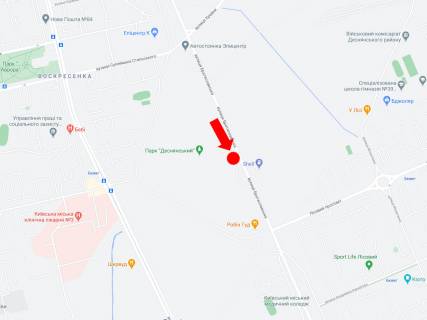 Призма  в Киеве, 3x6  Братиславська вул., біля АЗС Glusco, в сторону Броварського пр., ст.м. "Чернігівська" - 445973 схема