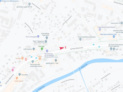 Prismatron, Prism B in Kharkiv, 3x6  Шевченка вул., 111/1 - Великий Данилівський пров., з центру - 667666 scheme