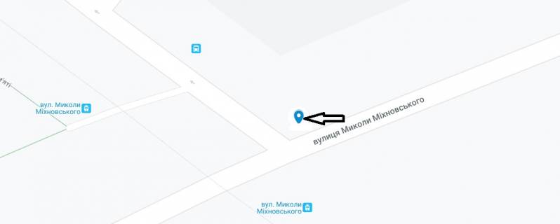 Билборд A в Днепр (Днепропетровск) Мира пр. - Міхновського вул. (колиш. Щербини вул.) схема