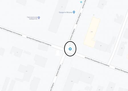 Билборд A в Днепр (Днепропетровск), 6х3  вул. Володимира Антоновича (Свердлова) - вул. Степана Бандери (Шмідта), на світлофорі схема