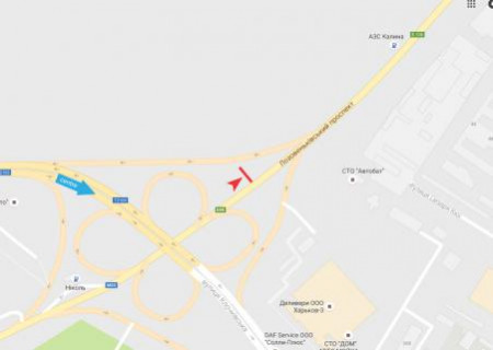 Билборд B в Харькове, 3x6  Клочківська вул. - Лозовеньківський пр. (4) схема