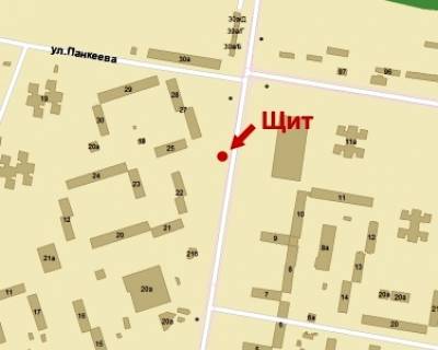Билборд A в Кривом Роге, 3x6  5-й Зарічний мкр., 22, ТК "TERRA", у бік Електрозаводська вул. схема
