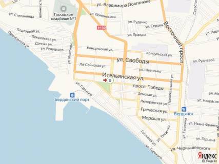 Ситилайт B в Бердянске Труда пр. - Университетская ул., 41, напротив схема