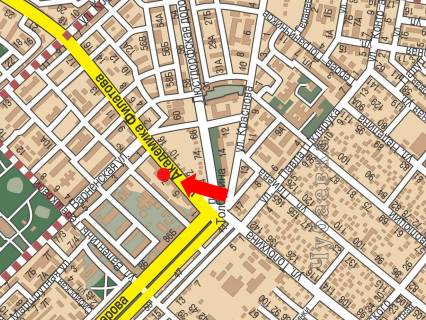 Билборд B в Одессе, 3x6  Філатова вул., 7А, біля супермаркету "Таврия В", в бік Варненської вул. схема