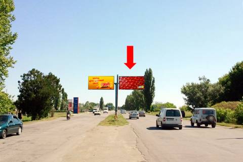 Билборд  в Херсоне, 3x6  Бериславське шосе, роздільник, з центру, права фото 1
