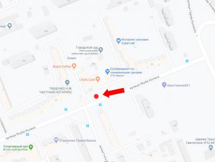 Призма A в Киеве, 3x6  Коласа вул., 25 - вул. Юри, на світлофорі, біля "АТБ", в сторону Кільцевої дороги - 180396 схема