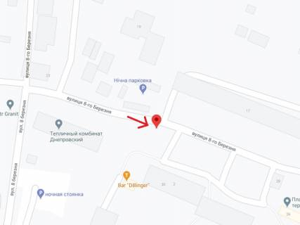 Billboard A in Dnipro (Dnipropetrovsk), 6х3  st. 8- go Berezna , v rajoni bud. 30 scheme